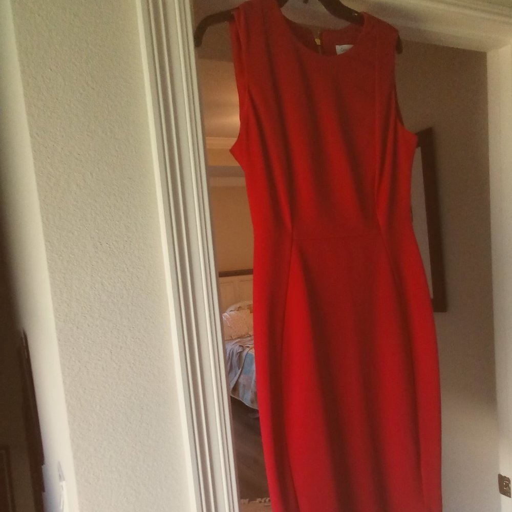 Calvin Klein red dress